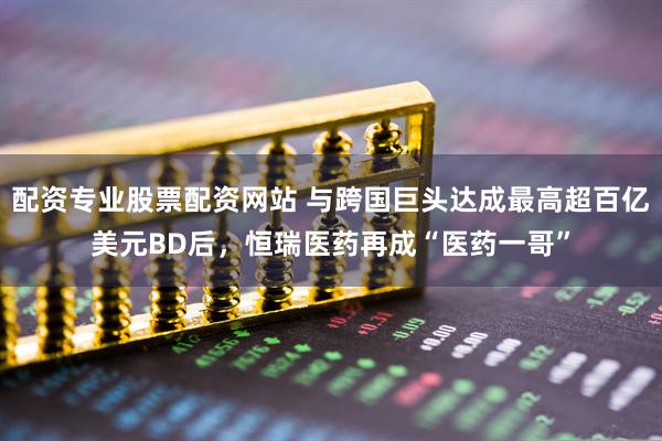配资专业股票配资网站 与跨国巨头达成最高超百亿美元BD后,恒瑞医药再成“医药一哥”